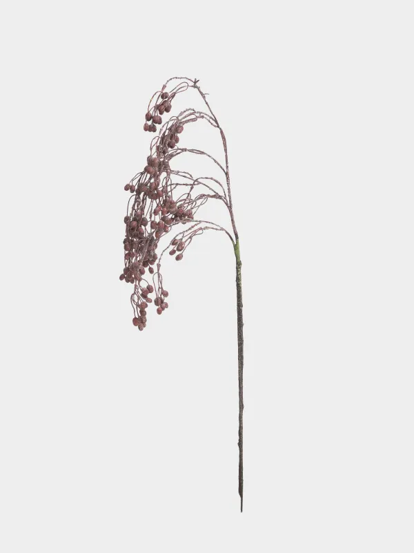 Ветка декоративная, 1,1 м, полиэтилен/бумага, Коричневые ягоды, Colors autumn decor, image-0