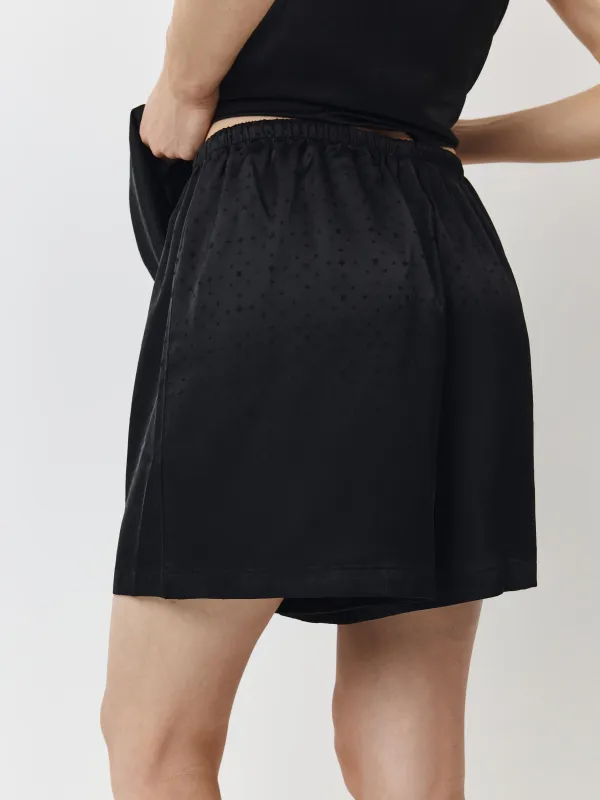 Шорты женские, домашние, черные, Chlollie, image-2