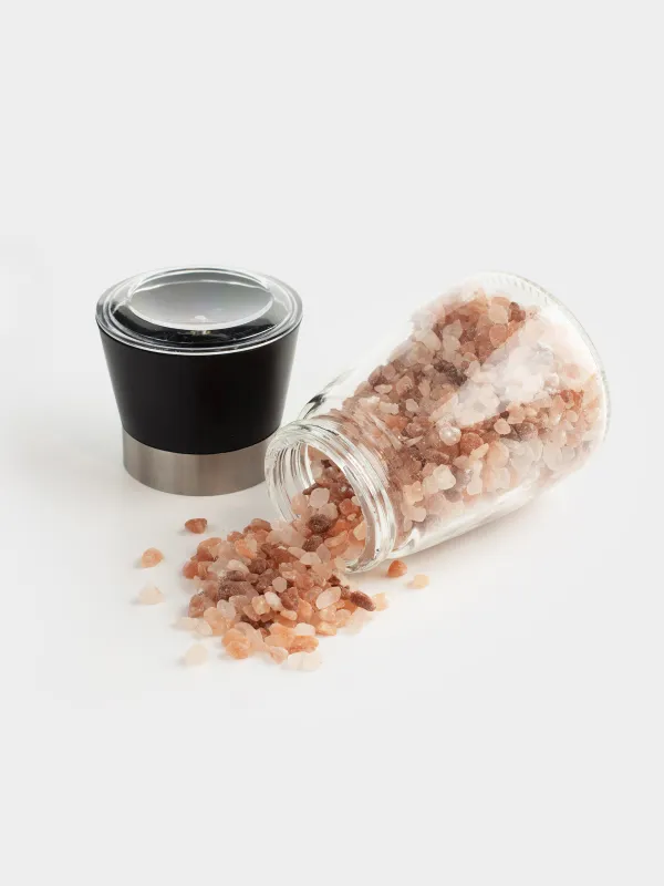 Мельница для специй 13 см, механическая, стекло, Розовая соль, Seasoning BBQ, image-2