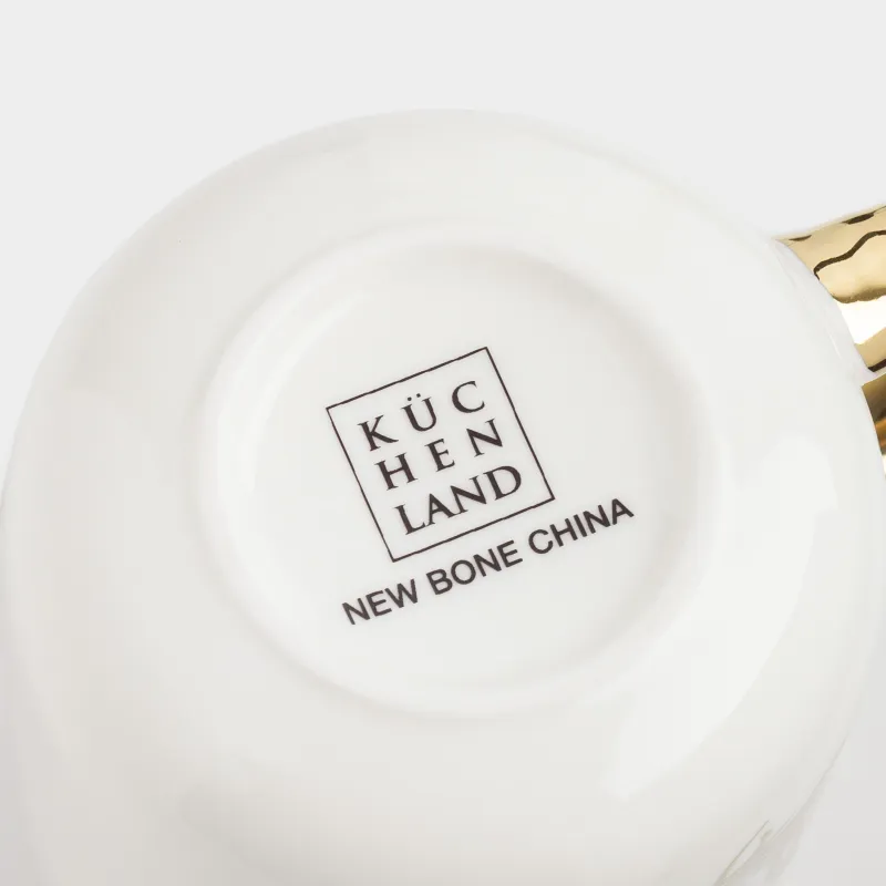 Саптыаяқ, 400 мл, фарфор N, ақ-алтын түстес, Балықтар, Goldfish, image-3