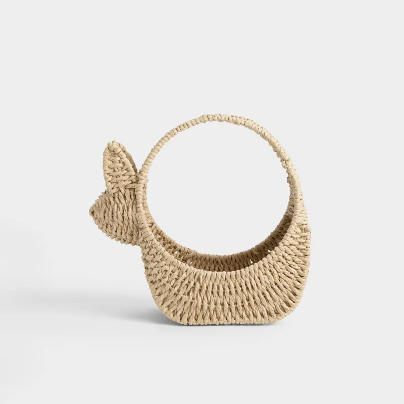 Сақтау себеті, 26х14х26 см, өрілген, тұтқалары бар, целлюлоза, тікбұрышты, Braided