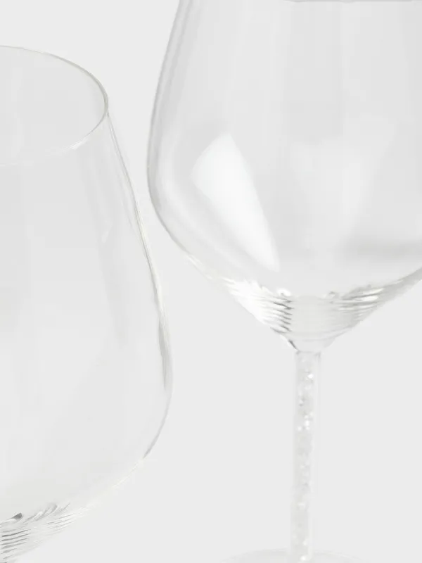 Шарап әйнегі, 450 мл, 2 дана, шыны / ринстондар, Crystal decor, image-2