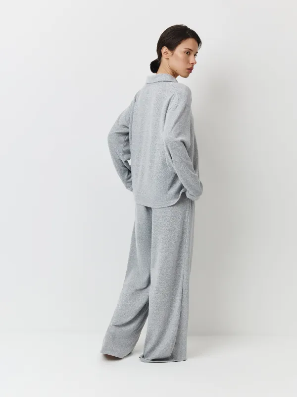 Әйелдер шалбары, үйге арналған, өлшемі XS, полиэстер/спандекс, сұр, Bertha, image-2