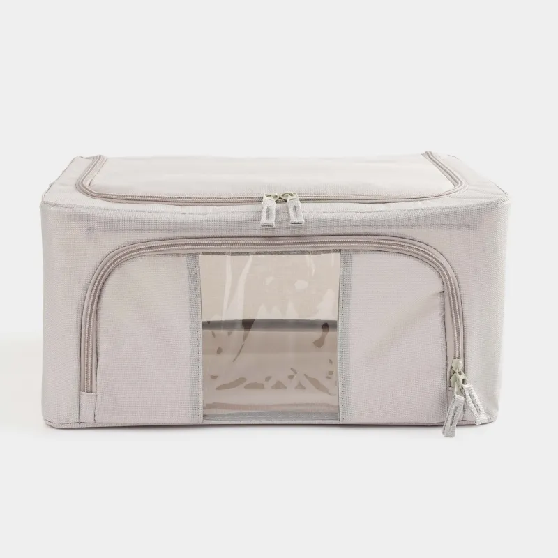 Заттарға арналған ұйымдастырушы- қорап, 40х30х20 см, сыдырма, оксфорд, сұр, Pedant