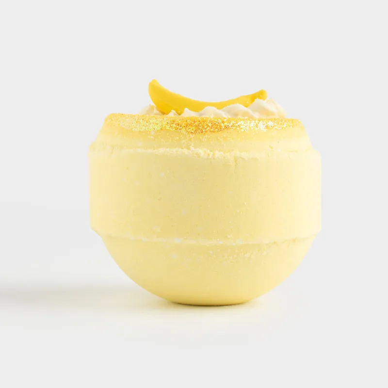 Ваннаға арналған бомба, 130 гр, ойыншығы бар, сары, Банандар, Fruits spa, image-1