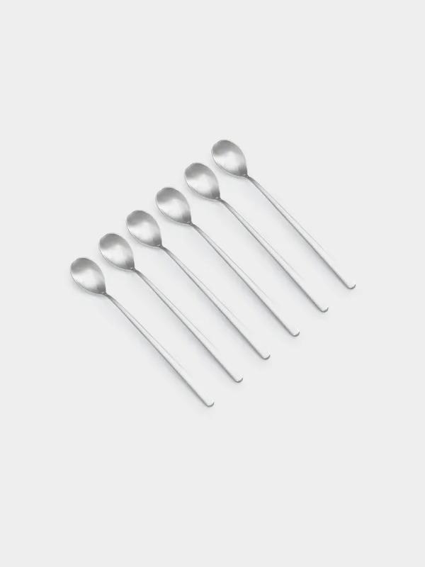 Шай қасық, 6 дана, ұзын сапты, болат, Toscana, image-0