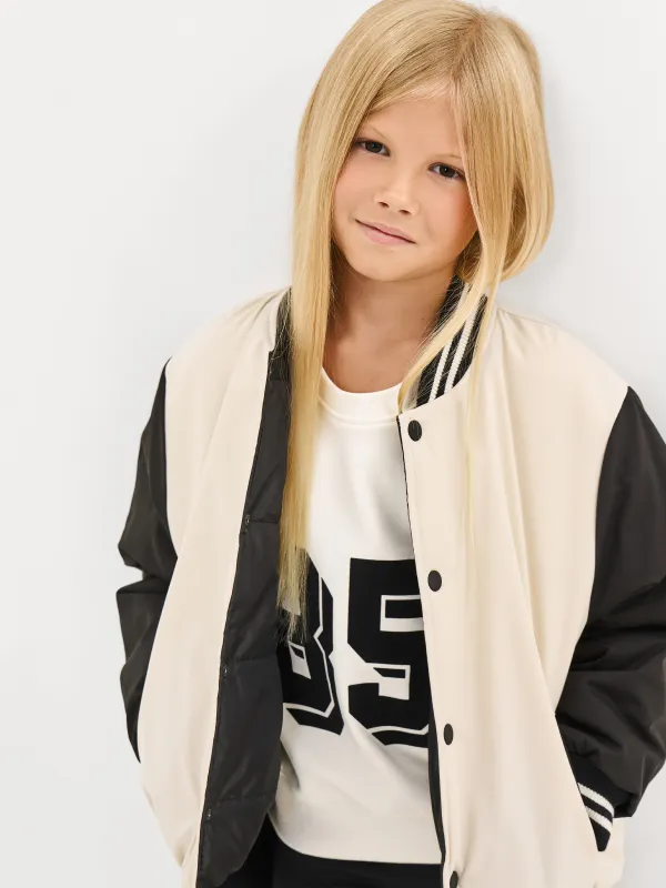 Балалар свитшоты, өлшемі 122 см, қыздарға арналған, бантиктері бар, мақта, сүт түстес, Romana, image-6