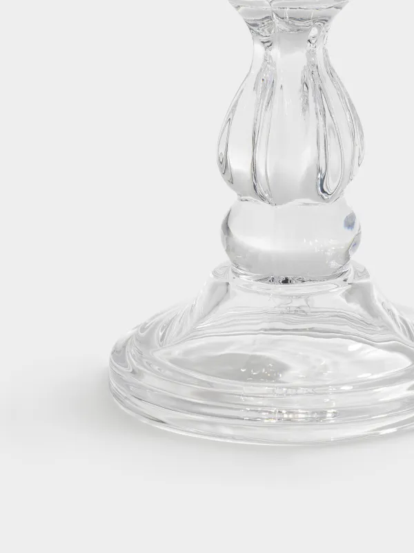 Шам ұстағыш, 20 см, бір шамға арналған, сабағында, шыны, Clear, image-3