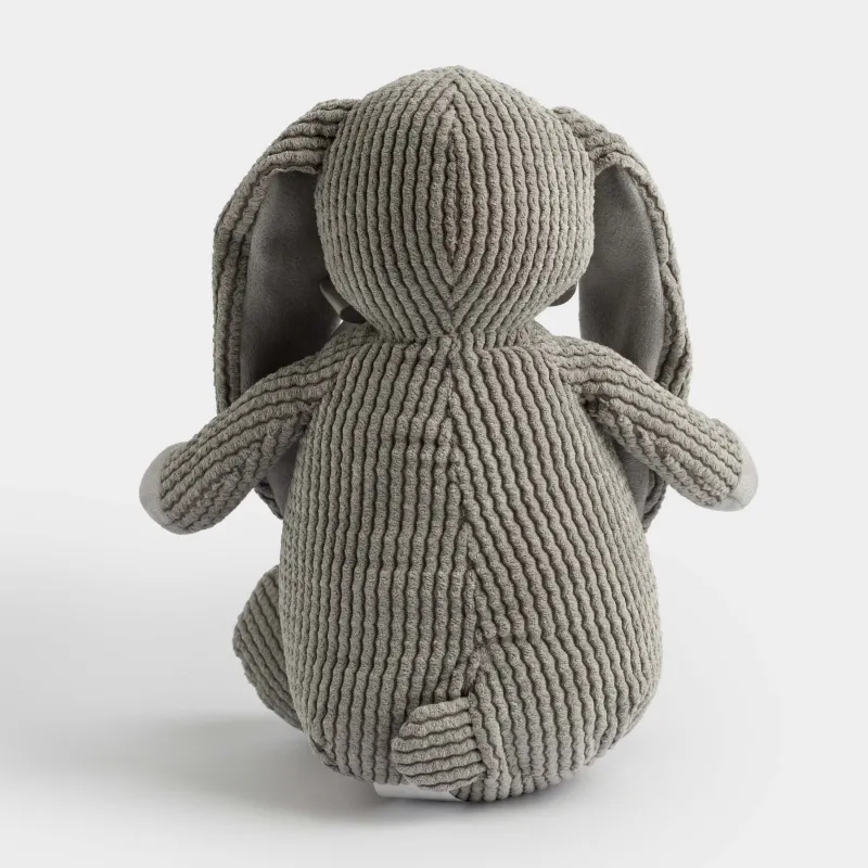 Игрушка, 21 см, мягкая, полиэстер, серая, Зайка с бантиком, Rabbit, image-4