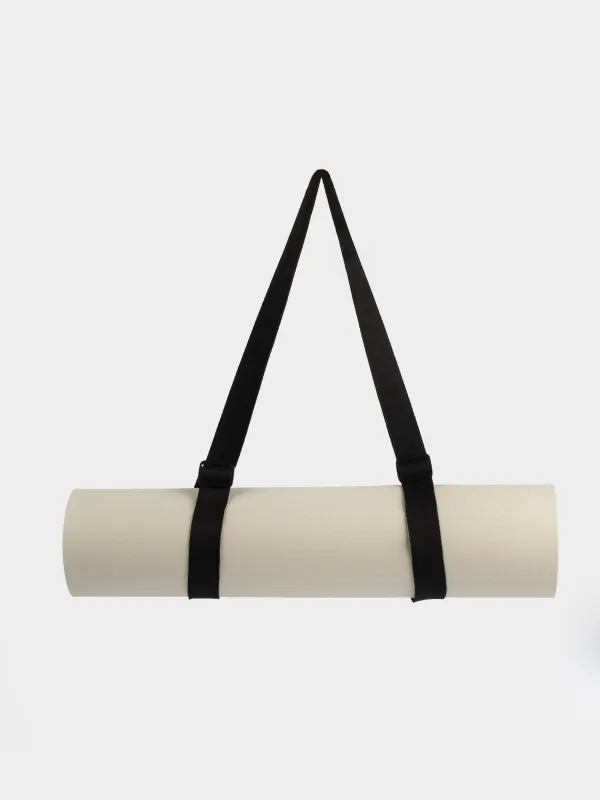 Йога және фитнес төсеніші, 1,8 м, TPE, қара / сарғылт-қоңыр, спорт, image-3