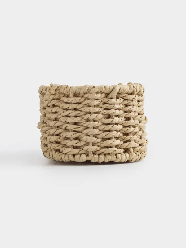 Корзина для столовых приборов, 25х10 см, плетеная, целлюлоза, овальная, Braided, image-4