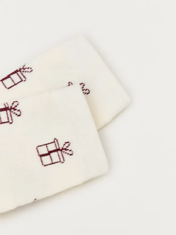 Носки женские, молочные, Cosset, image-2