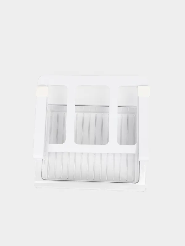 Полка-органайзер для холодильника, 27х20 см, подвесная, пластик/нейлон, прозрачная, Basic, image-4