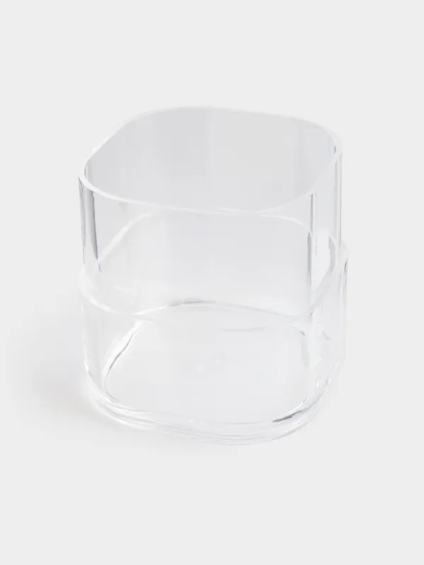 Шкатулка для ванной, 8х7 см, пластик/акрил, молочная, Eleos, image-2