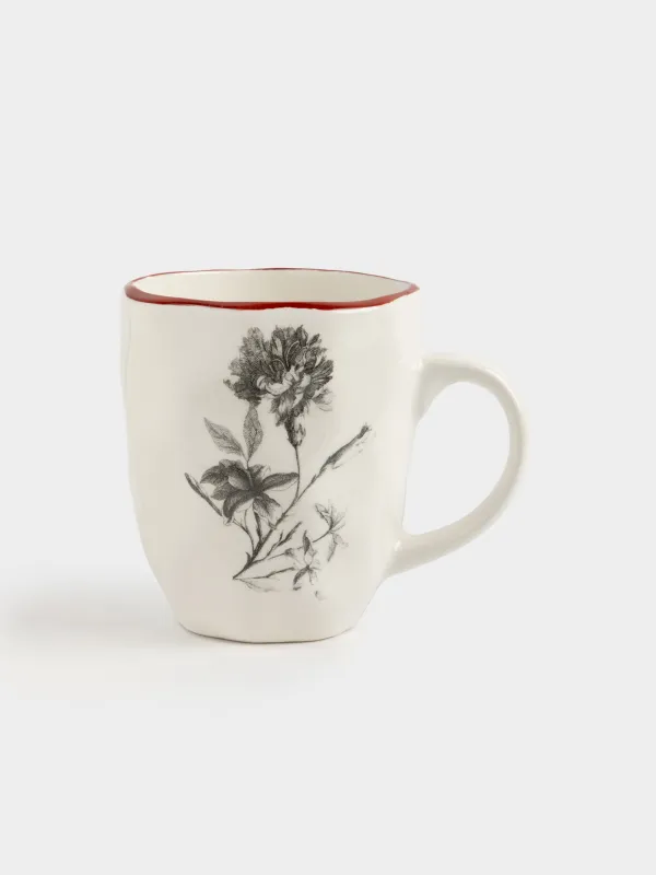 Кружка, 390 мл, Графичные цветы, Floria graphic, image-0