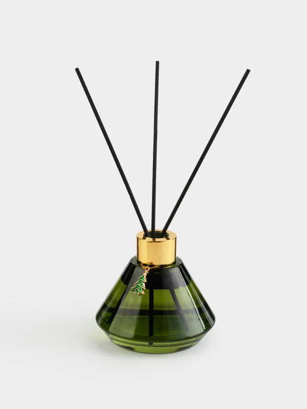 Хош иісті диффузор, 100 мл, аспасы бар, жасыл, Хош иіс, Шырша, Redolent, image-0