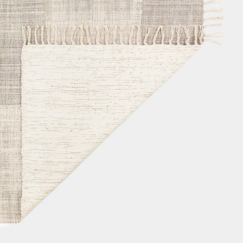 Ковер, 150х200 см, c бахромой, хлопок/джут/полиэстер, бежевый, Abstract, image-4