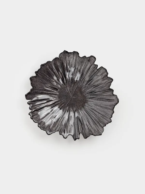 Терең ыдыс, 21х5 см, шыны Р, сұр, Verge, image-5