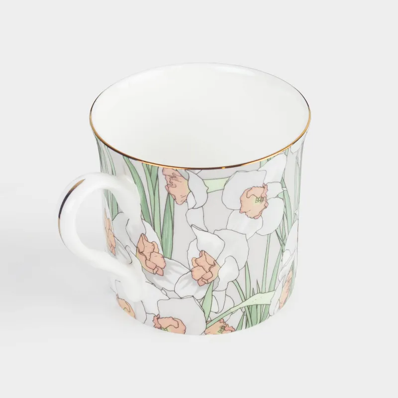 Саптыаяқ, 330 мл, 2 дана, фарфор F, алтын жиегі бар, Гүлдер, Surreal, image-3