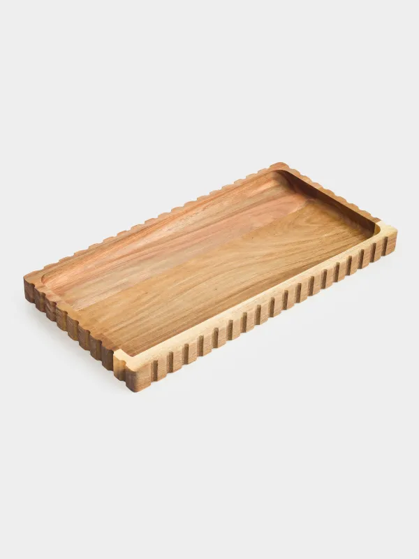 Сервиз ыдысы, 18х35 см, ағаш, тікбұрышты, Noble flow, image-0