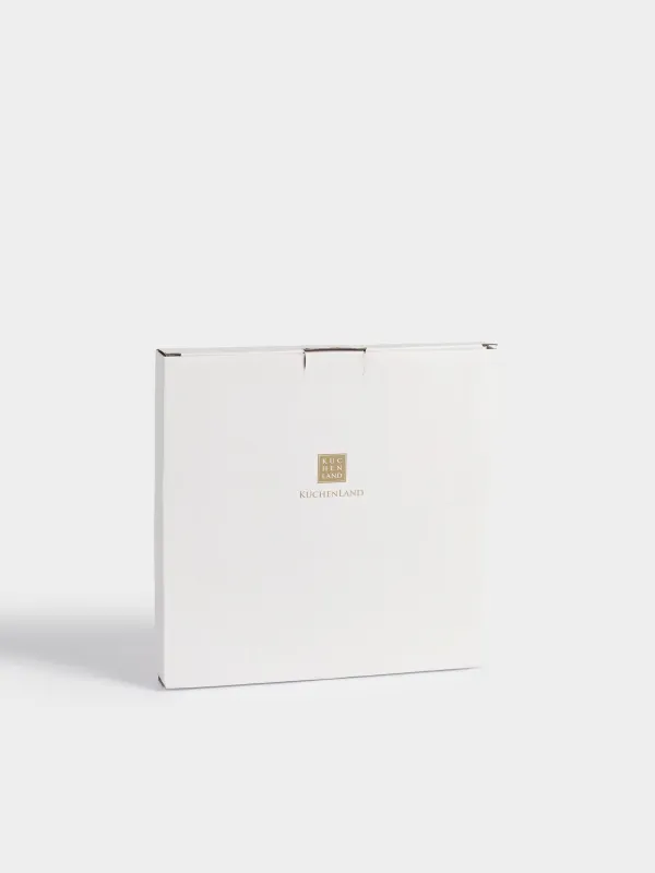 Түскі ас тәрелкесі, 26 см, фарфор N, ақ, дақты, Шырша бүршіктері мен шетен, Rowan delice, image-5