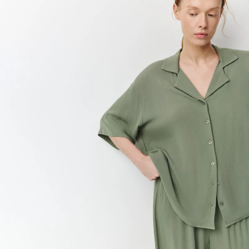 Әйелдер жейдесі, өлшемі L, қысқа жеңді, вискоза, жасыл, Julie