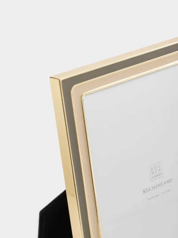 Фоторамка, 15х20 см, металл/стекло, бежевая, Gallery, image-3