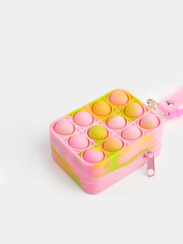 Ойыншық-антистресс Pop-it, 8х5 см, силикон, түрлі-түсті, Әмиян-салпыншақ, Pop-it, image-3