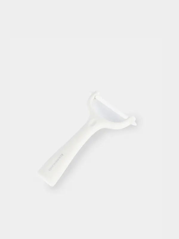 Овощечистка, 14 см, керамика/пластик, молочная, Regular, image-1