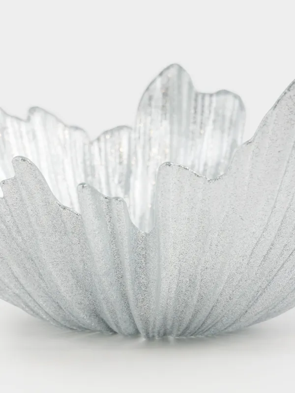 Жеміс вазасы, 32х14 см, шыны Р, күміс түстес, Verge, image-3