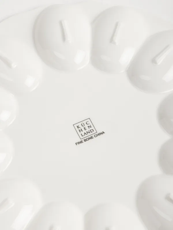 Пасха ыдысы, 28 см, 12 бөлім, фарфор F, алтын жиектері бар, Гжель гүлдері, Tradition Easter, image-4