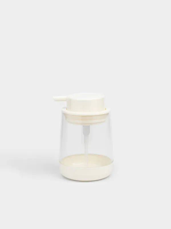 Сұйық сабынға арналған диспенсер, 300 мл, пластик, сүт түстес, Eleos, image-0