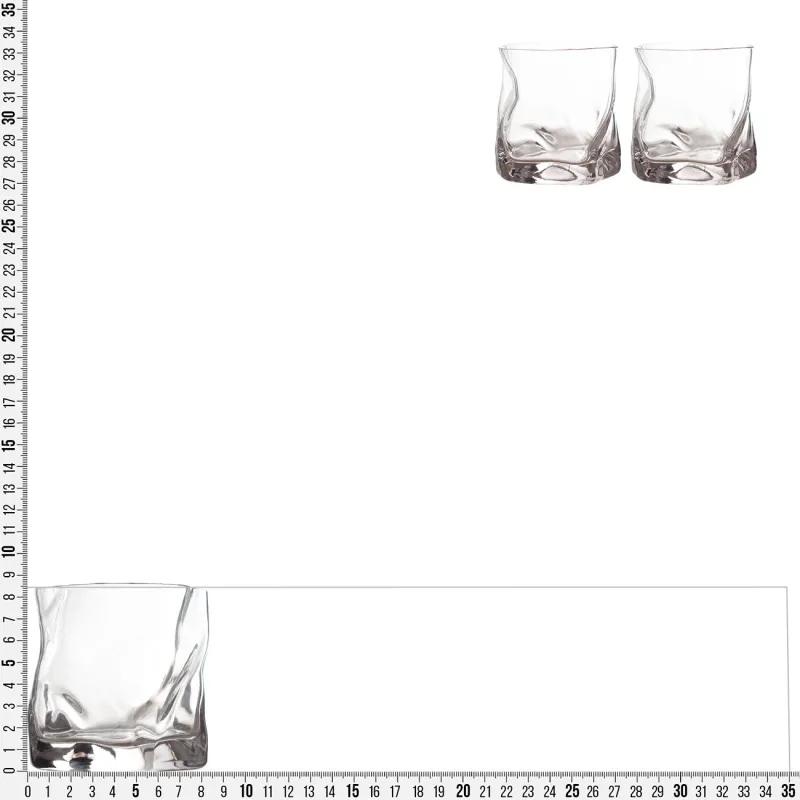 Виски стақаны, 8 см, 245 мл, 2 дана, шыны, Slalom, image-2