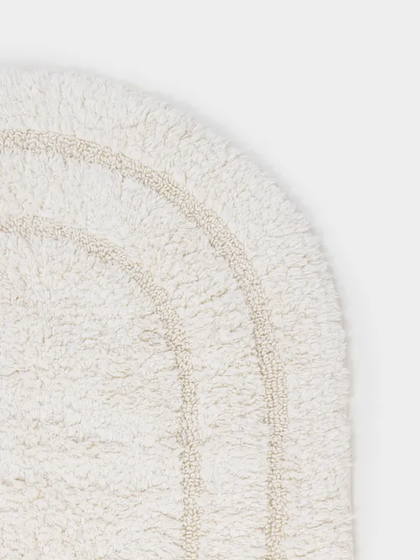 Кілемше, 60x100 см, сопақ, мақта, кілегей, Solo, image-2