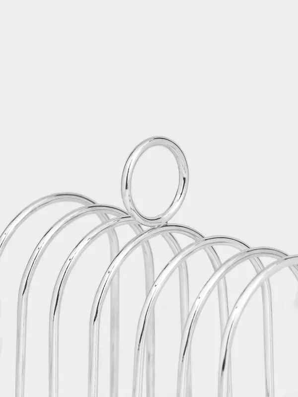 Подставка для тостов, 14x12 см, 6 отд, сталь, Twist silver, image-4