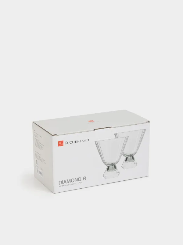 Мартини бокалы, 310 мл, 2 дана, шыны Р, Гаухар, Diamond R, image-4