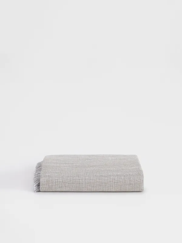 Дастархан, 170х250 см, шашақтары бар, полиэстер, сұр меланж, Beverin, image-12