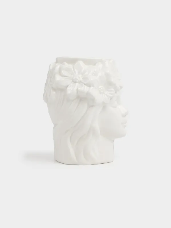 Подставка для косметических кистей, 14 cм, керамика, Face flowers, image-2