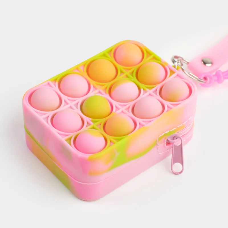 Ойыншық-антистресс Pop-it, 8х5 см, силикон, түрлі-түсті, Әмиян-салпыншақ, Pop-it, image-6