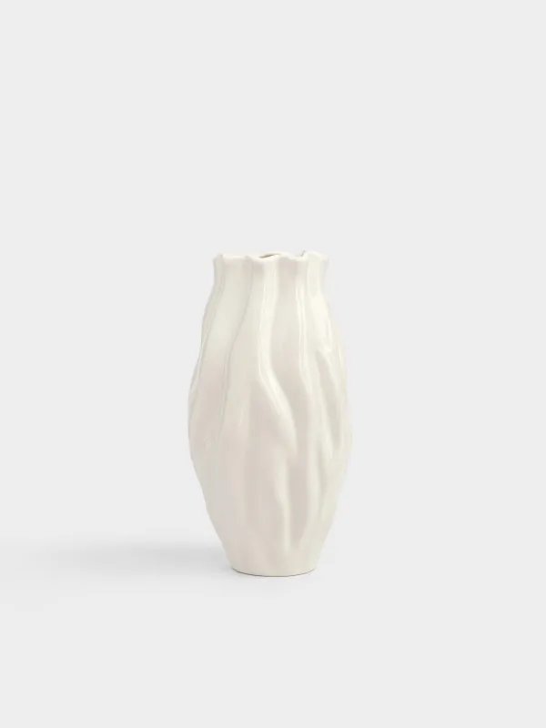 Ваза для цветов, 20 см, фарфор P, молочная, Бабочки, Butterfly, image-2