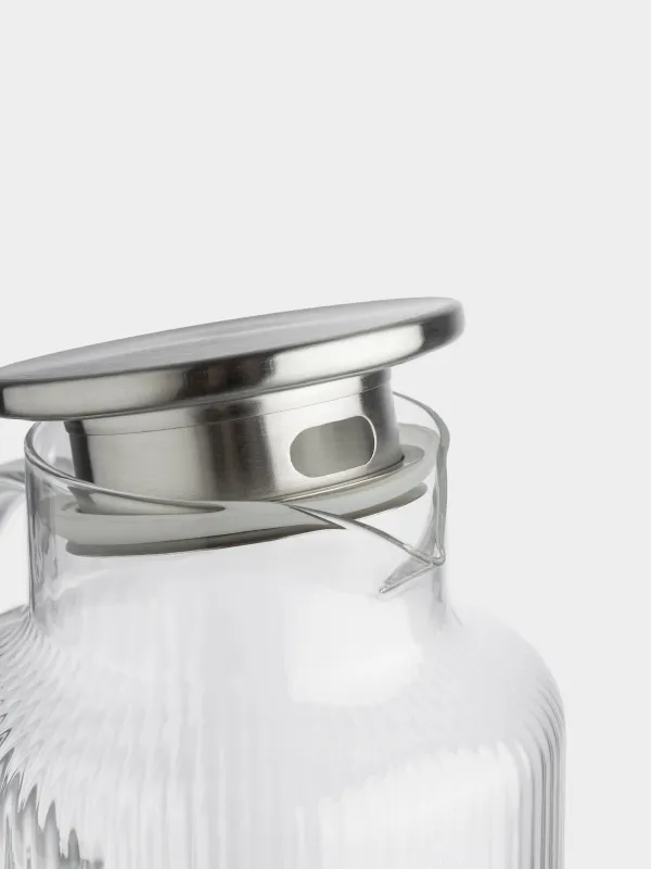 Құмыра, 1,7 л, сүзгі қақпағы, шыны Б/болат, Ribby, image-5