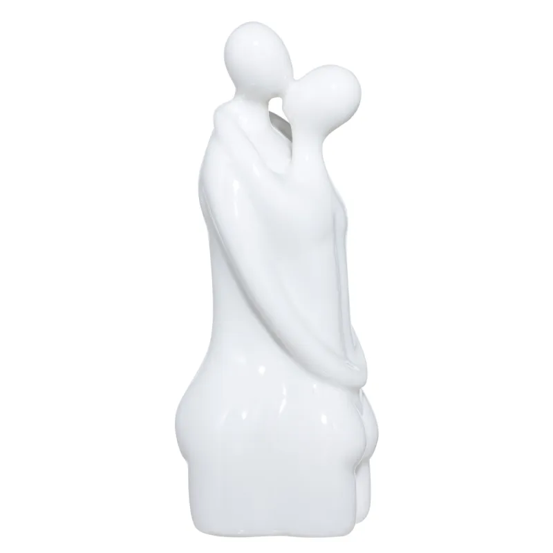 Мүсінше, 17 см, фарфор P, ақ, Құшақ, He&She, image-0