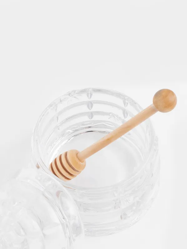 Балға арналған банкі, 290 мл, қасық, шыны Р/ағаш, Өрнектер, Honey, image-2