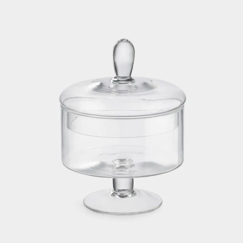Конфетница, 13х17 см, с крышкой, Clear