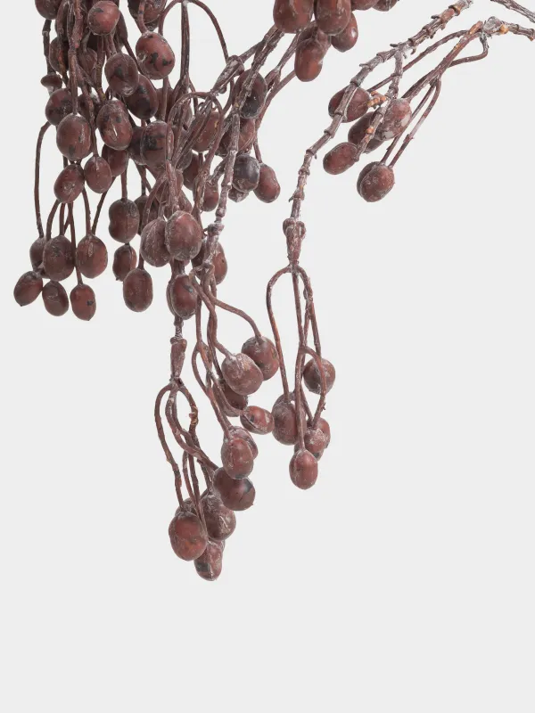 Ветка декоративная, 1,1 м, полиэтилен/бумага, Коричневые ягоды, Colors autumn decor, image-2