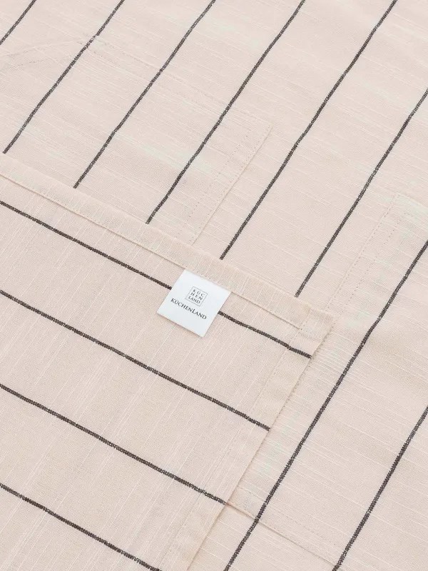 Фартук, 68x92 cм, хлопок, бежевый, Полосы, Flax, image-4