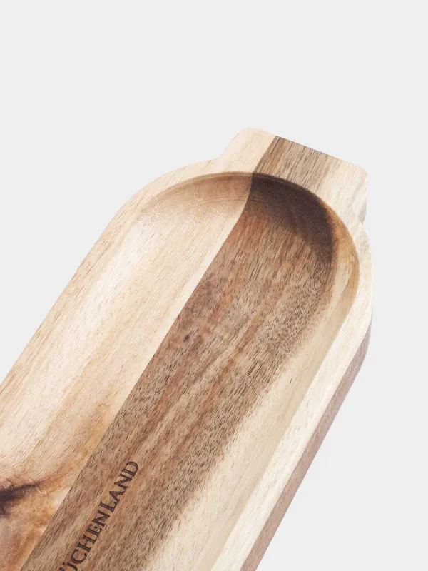 Блюдо сервировочное, 35x11 см, с ручками, Noble tree, image-4