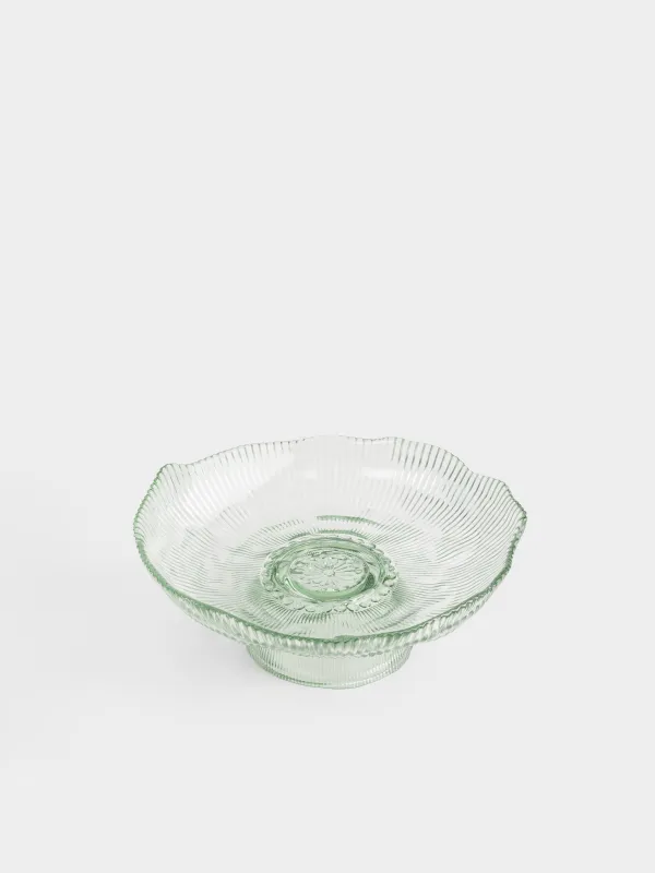 Аяқты ыдыс, 23х9 см, шыны Р, жасыл, Argos color, image-4