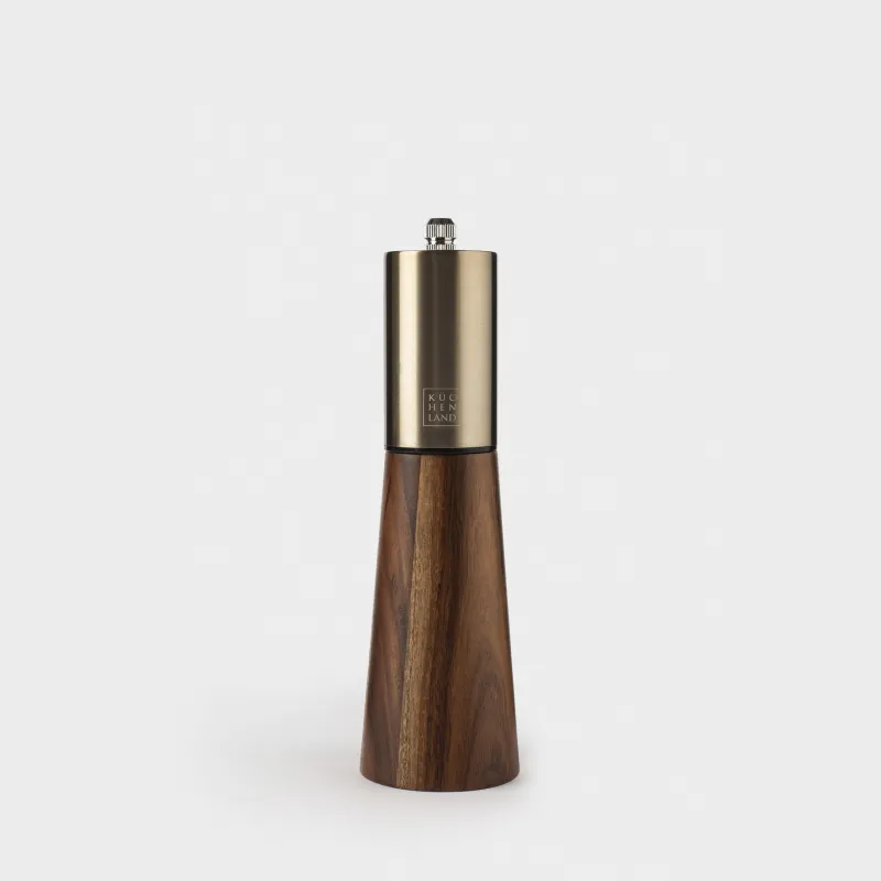 Дәмдеуіштерге арналған диірмен, 19 см, механикалық, ағаш/болат, Noble tree