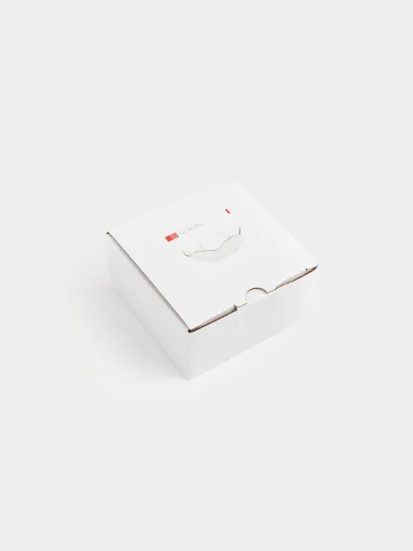 Пиала, 10х4 см, 50 мл, стекло Р, с золотистым кантом, Цветок, Glacial, image-4